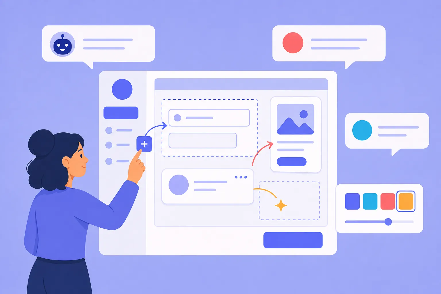 AI app maker editing screens through conversation