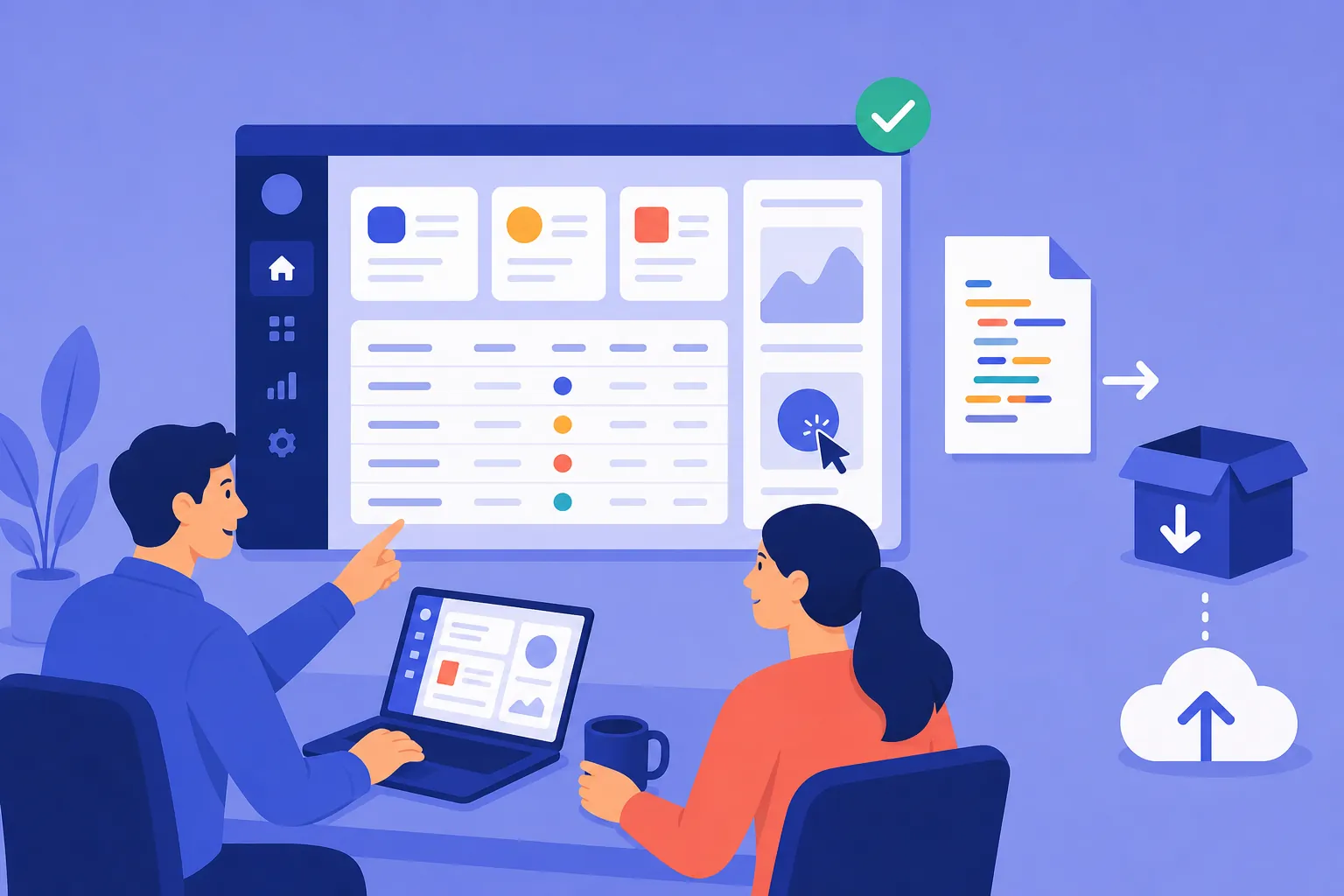 AI app builder preview with source code export