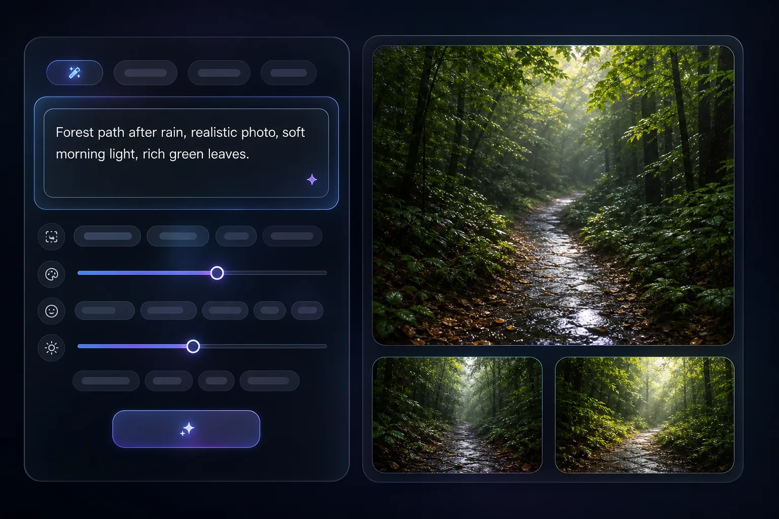 Prompt guidance creating a realistic AI image