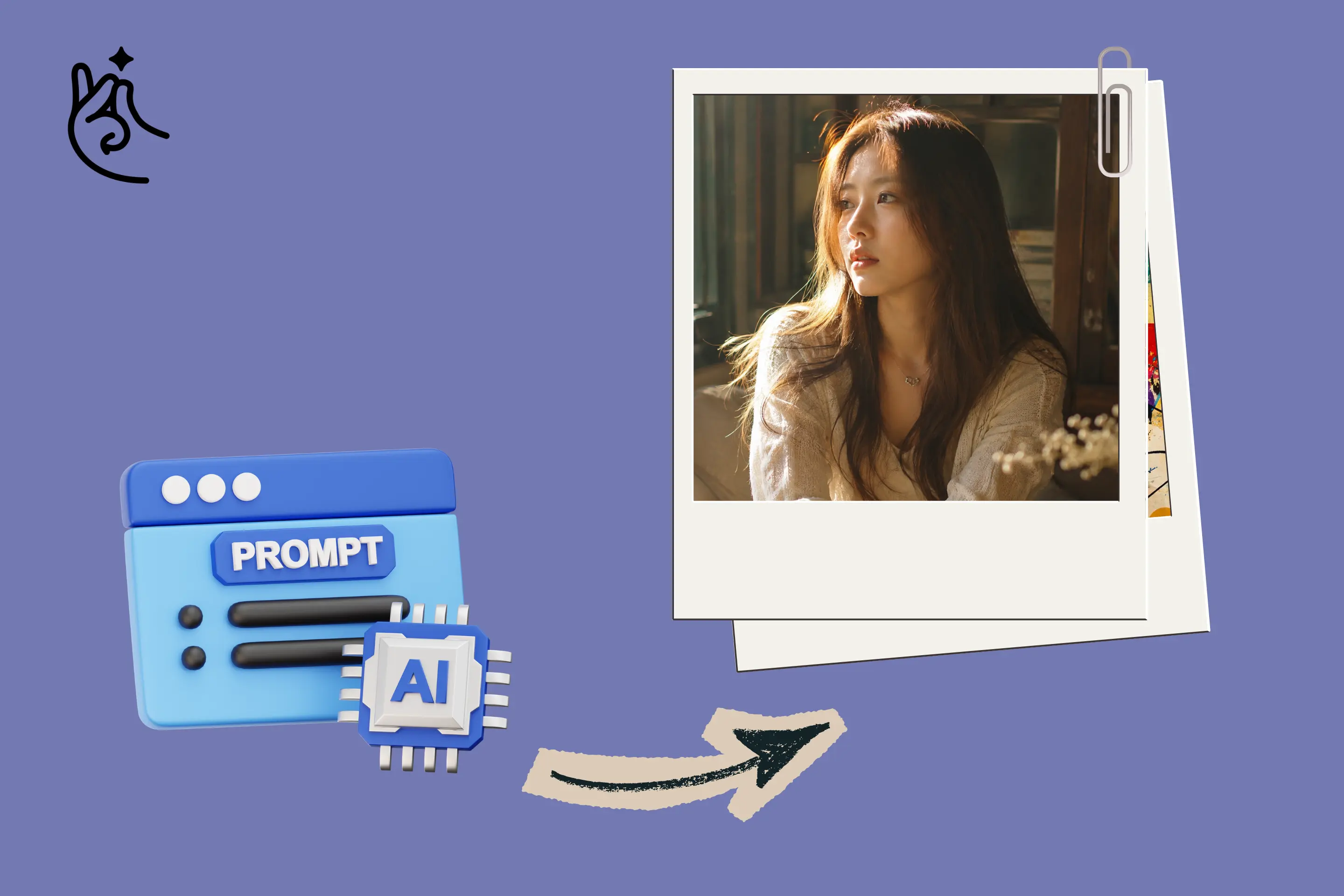 HaiSnap AI image generator creating a realistic image from an English prompt