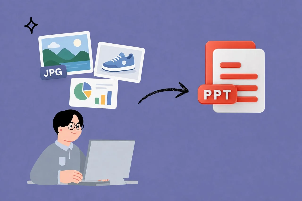 JPG images arranged as PowerPoint slides